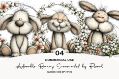 Adorable Bunny Surrounded by Floral Arrangement Product Image 1