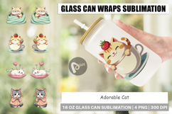 Glass Can Adorable Cat Product Image 1
