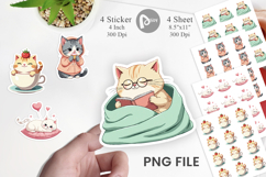 Adorable Cat Sticker Product Image 1