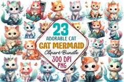 Adorable Cat Mermaid Clipart PNG, Adorable Cat Mermaid Clipart , Watercolor Clipart, Watercolor Mermaids, Watercolor Mermaid, Adorable Cat Mermaid Clipart Bundle, Watercolor Clipart, Cute Easter Bunny Sublimation Clipart, Happy Easter Day, Easter Bunny Wa