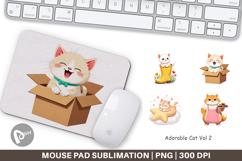 Mouse Pad Adorable Cat Product Image 1