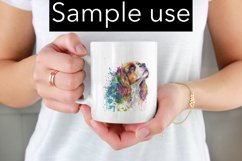 Adorable Cavalier King Charles Color Drip - Sublimation Product Image 2