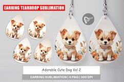 Earring Teardrop Adorable Cute Dog Product Image 1