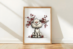 Adorable Easter Bunny Surrounded by Spring Flowers Product Image 2