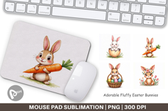 Fluffy Easter Bunnies Mouse Pad Product Image 1