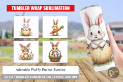 Fluffy Easter Bunnies Tumbler Product Image 1