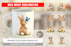 Fluffy Easter Bunnies Mug Wrap Product Image 1