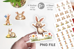 Fluffy Easter Bunnies Sticker Product Image 1
