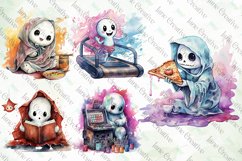 Adorable Ghost Watercolor Sublimation Bundle Product Image 3