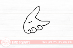Adorable Hand Gestures SVG Cut File Product Image 1