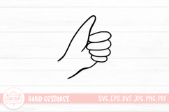 Adorable Hand Gestures SVG Cut File Product Image 1
