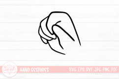 Adorable Hand Gestures SVG Cut File Product Image 1