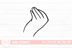 Adorable Hand Gestures SVG Cut File Product Image 1