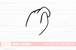 Adorable Hand Gestures SVG Cut File Product Image 1