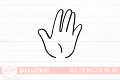 Adorable Hand Gestures SVG Cut File Product Image 1