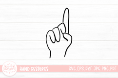 Adorable Hand Gestures SVG Cut File Product Image 1