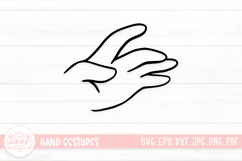 Adorable Hand Gestures SVG Cut File Product Image 1