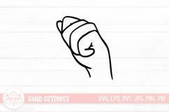 Adorable Hand Gestures SVG Cut File Product Image 1