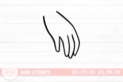 Adorable Hand Gestures SVG Cut File Product Image 1