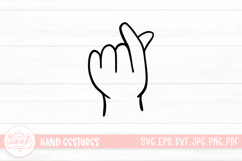 Adorable Hand Gestures SVG Cut File Product Image 1
