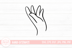 Adorable Hand Gestures SVG Cut File Product Image 1