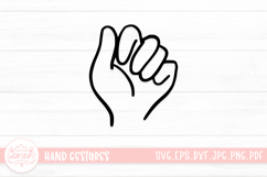 Adorable Hand Gestures SVG Cut File Product Image 1