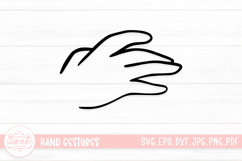 Adorable Hand Gestures SVG Cut File Product Image 1