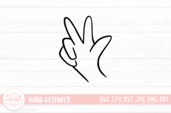 Adorable Hand Gestures SVG Cut File Product Image 1