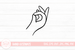Adorable Hand Gestures SVG Cut File Product Image 1