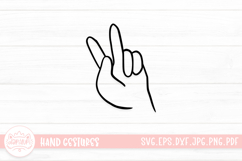 Adorable Hand Gestures SVG Cut File Product Image 1