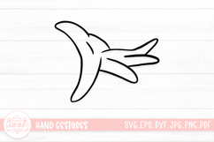 Adorable Hand Gestures SVG Cut File Product Image 1