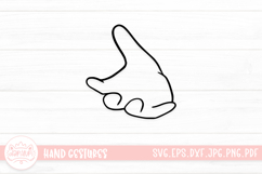 Adorable Hand Gestures SVG Cut File Product Image 1