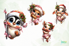 Adorable Holiday Animal Pole Dance Product Image 1