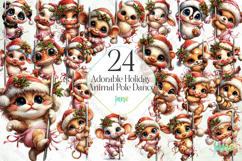 Adorable Holiday Animal Pole Dance Product Image 1