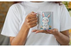 Adorable Kawaii Bunny | Mug sublimation design Product Image 3