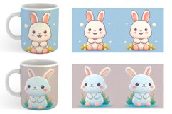 Adorable Kawaii Bunny | Mug sublimation design Product Image 4