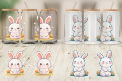 Adorable Kawaii Bunny Glass Can Wraps Product Image 4
