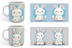 Adorable Kawaii Bunny | Mug sublimation design Product Image 5