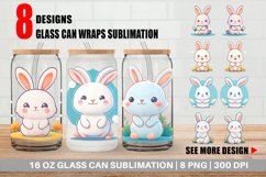 Adorable Kawaii Bunny Glass Can Wraps Product Image 1
