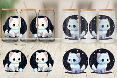 Adorable Little Baby Cat Glass Can Wraps Product Image 4