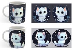 Adorable Little Baby Cat | Mug sublimation design Product Image 5