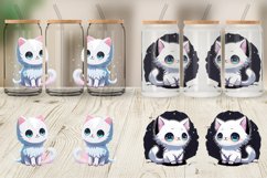 Adorable Little Baby Cat Glass Can Wraps Product Image 5
