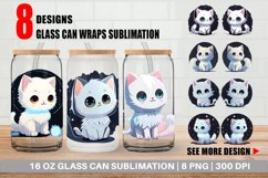 Adorable Little Baby Cat Glass Can Wraps Product Image 1