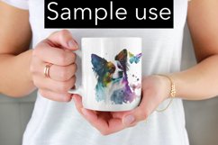 Adorable Papillon Color Drip - Sublimation - Digital Product Image 2