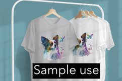 Adorable Papillon Color Drip - Sublimation - Digital Product Image 3