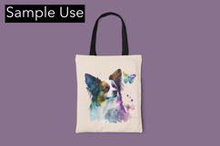 Adorable Papillon Color Drip - Sublimation - Digital Product Image 4