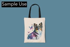Adorable Papillon Color Drip - Sublimation - Digital Product Image 4