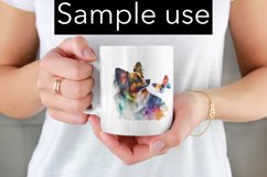 Adorable Papillon Color Drip - Sublimation - Digital Product Image 2
