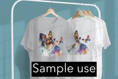 Adorable Papillon Color Drip - Sublimation - Digital Product Image 3