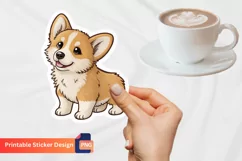 Adorable Puppy Sticker, Cute Dog Sticker, Puppy Love Sticker Product Image 1